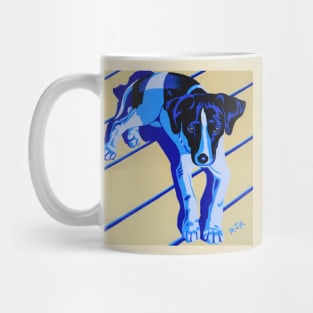 Dog on Sunny Deck Mug